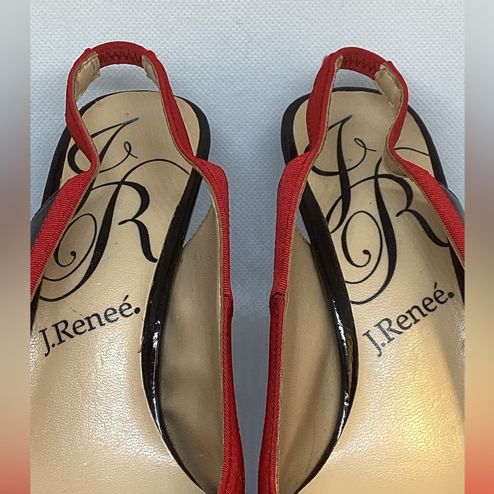 J.RENEE RED AND BLACK HEELS - Picture 2 of 12